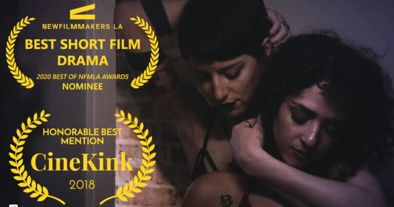 Library hours. Two women embrace in a kinky relationship